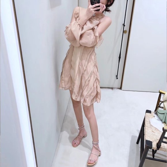 Summer new sweet little princess peach dress - Picture 2 of 2